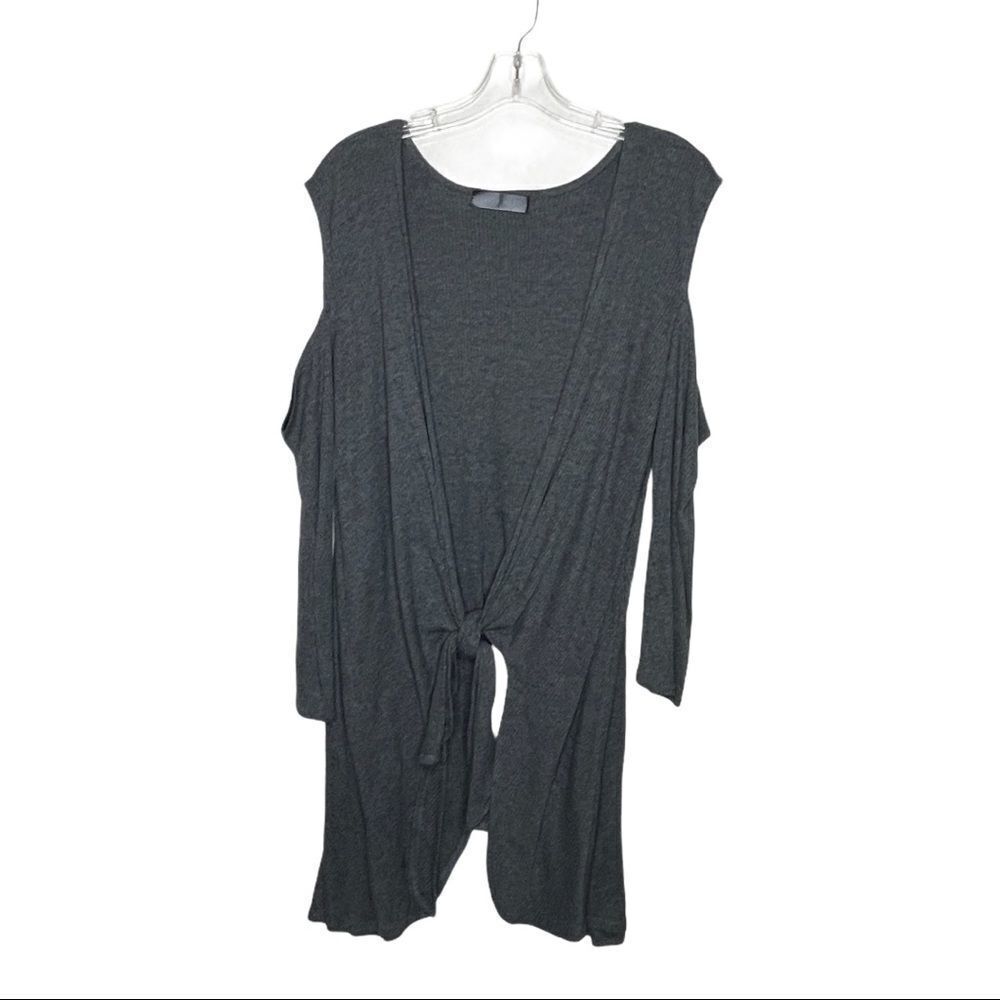 East N West Tie‎ Cover-Up Gray